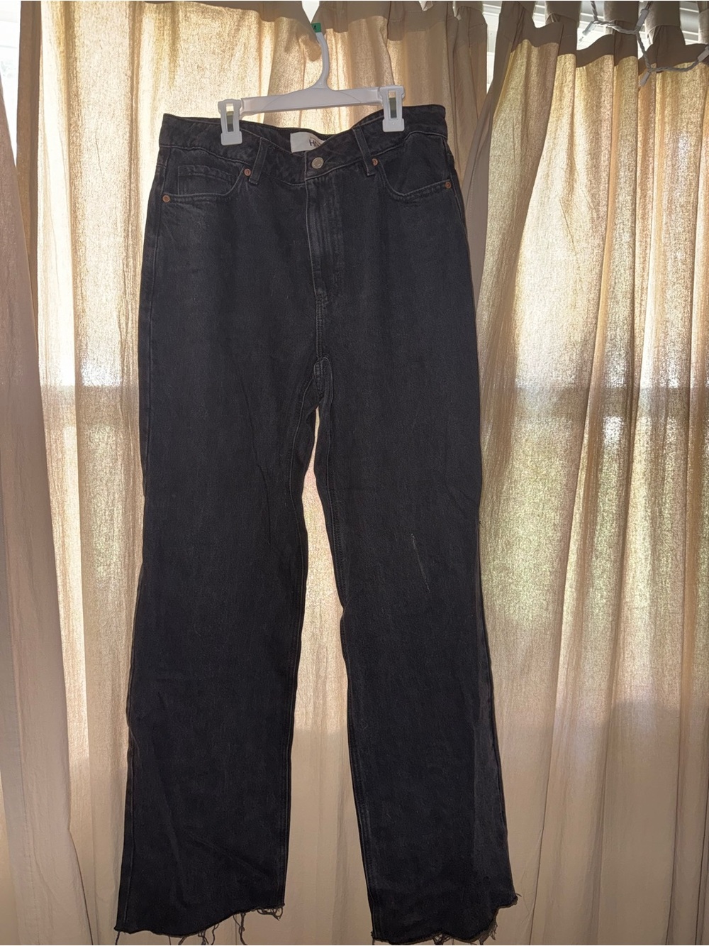 Dynamite Black Flare Wide-Leg Jeans